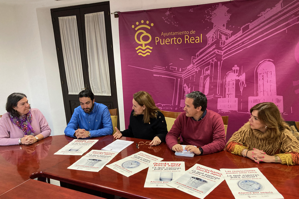 Puerto Real se une junto a las poblaciones cercanas a la lucha contra la sequía con diversas medidas de ahorro